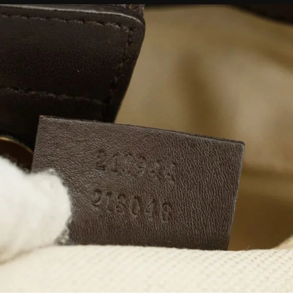 Gucci GG Guccisima Brown Interlocking GG Sukey Leather Shoulder Bag - Picture 7 of 7